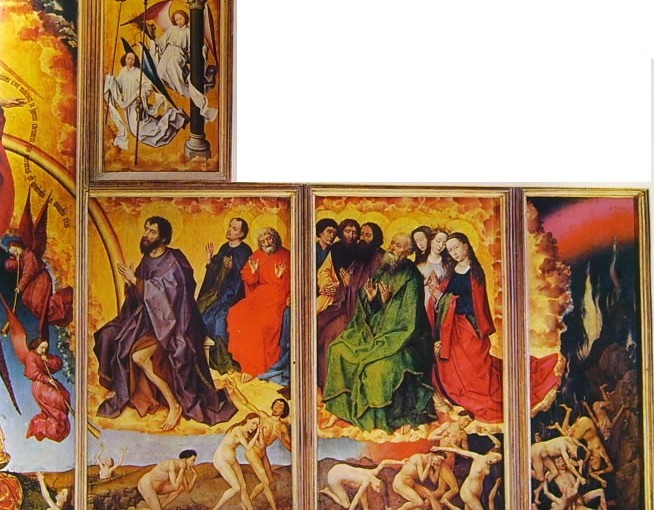 Van der Weyden: Particolare destro del Giudizio finale, Hotel Dieu, Beaune.